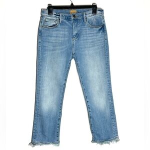 Driftwood Candace Frayed Cropped Jeans
